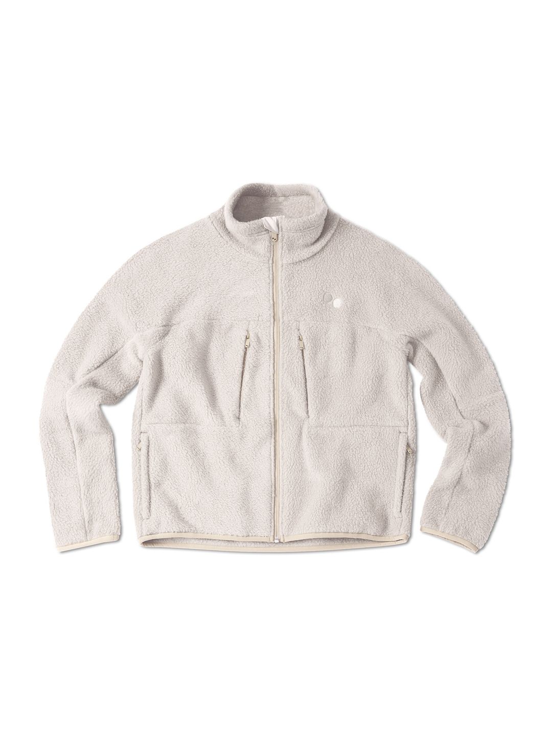 Jacke Fleece W cliff beige von pinqponq