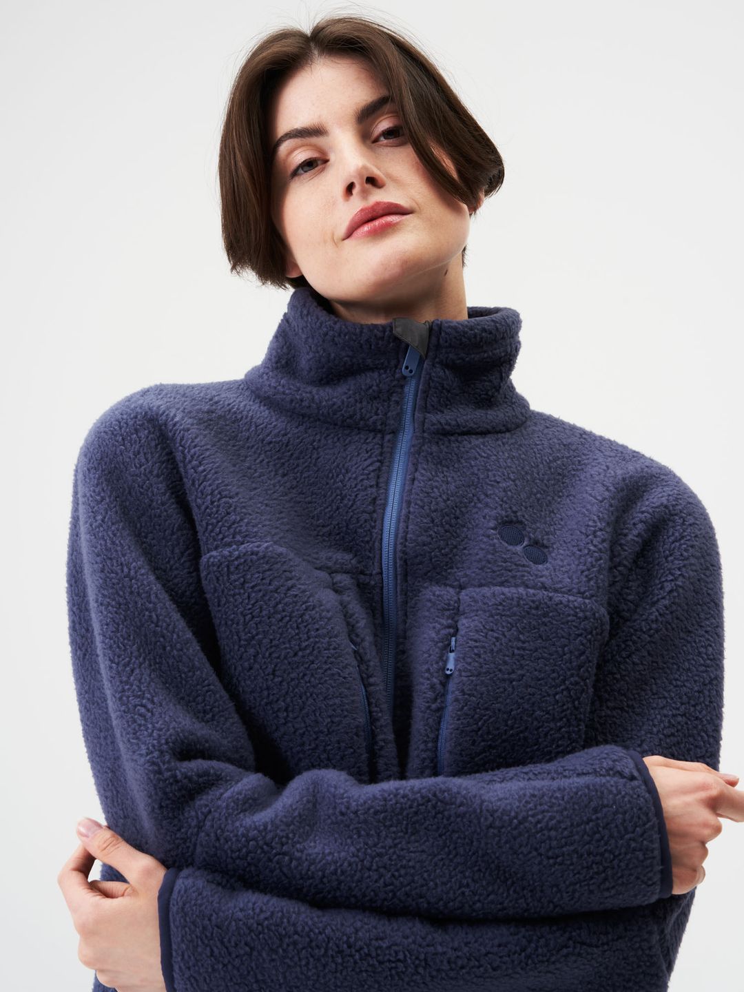Jacke Fleece W future dusk von pinqponq