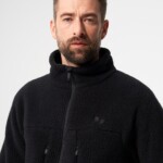 Jacke Fleece peat black von pinqponq