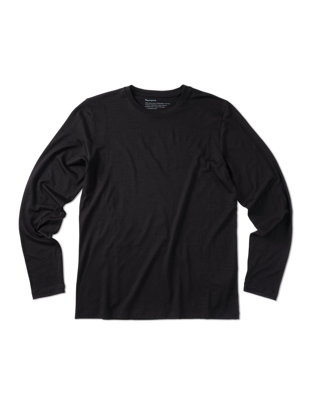 Longsleeve Merino Core sheep black von pinqponq