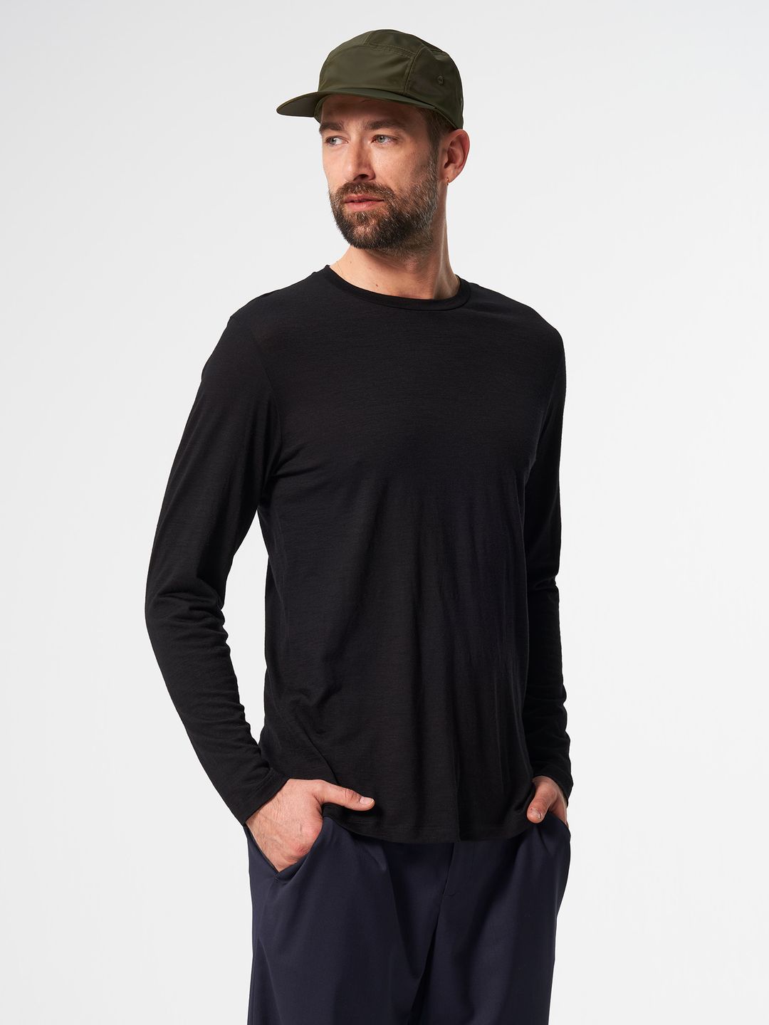 Longsleeve Merino Core sheep black von pinqponq