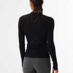 Longsleeve Merino Mockneck sheep black von pinqponq