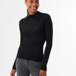 Longsleeve Merino Mockneck sheep black von pinqponq
