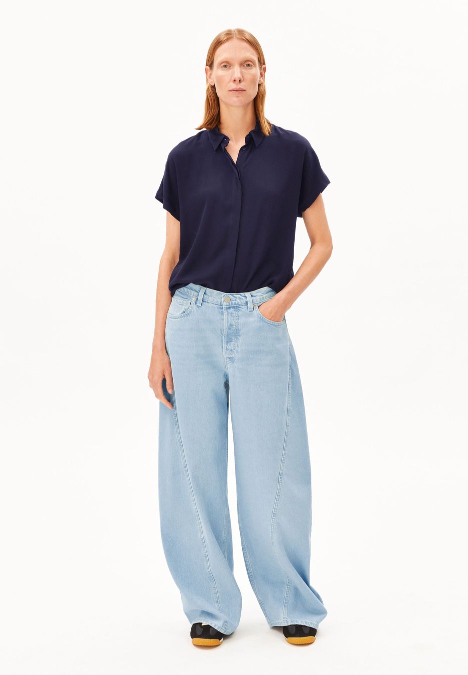 Bluse Larisaana tinted navy von Armedangels Bluse Larisaana tinted navy von Armedangels