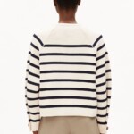 Cardigan Placed Stripe Knit oatmilk-night sky von Armedangels