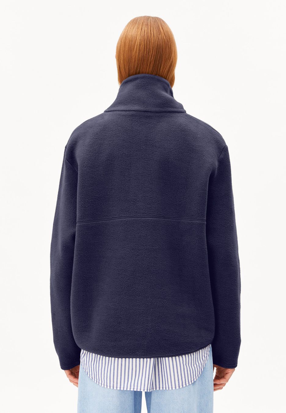 Fleece Haarleenaa Cotton tinted navy von Armedangels