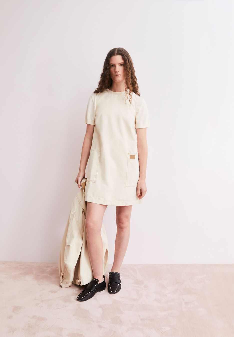 Kleid Workwear Canvas Mini undyed von Armedangels