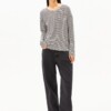 Longsleeve Xianaa Stripes black-oatmilk von Armedangels