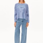 Longsleeve Xianaa Stripes oatmilk-dynamo blue von Armedangels Longsleeve Xianaa Stripes oatmilk-dynamo blue von Armedangels