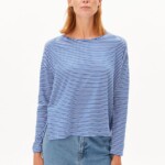 Longsleeve Xianaa Stripes oatmilk-dynamo blue von Armedangels Longsleeve Xianaa Stripes oatmilk-dynamo blue von Armedangels