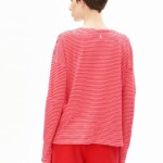 Longsleeve Xianaa Stripes pink mist-mars red von Armedangels Longsleeve Xianaa Stripes pink mist-mars red von Armedangels