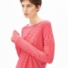 Longsleeve Xianaa Stripes pink mist-mars red von Armedangels