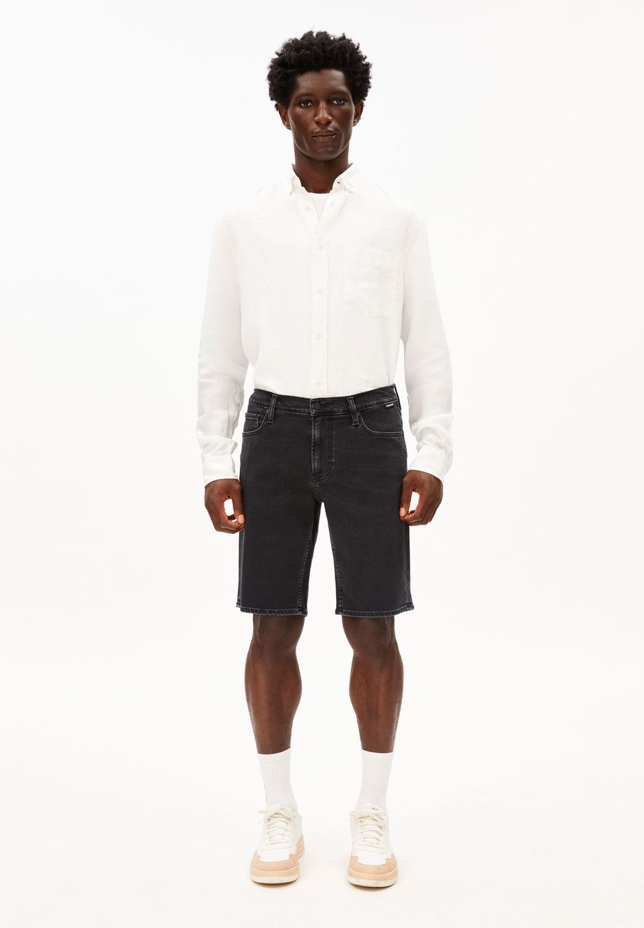 Shorts Naailo Denim black washed authentic von Armedangels