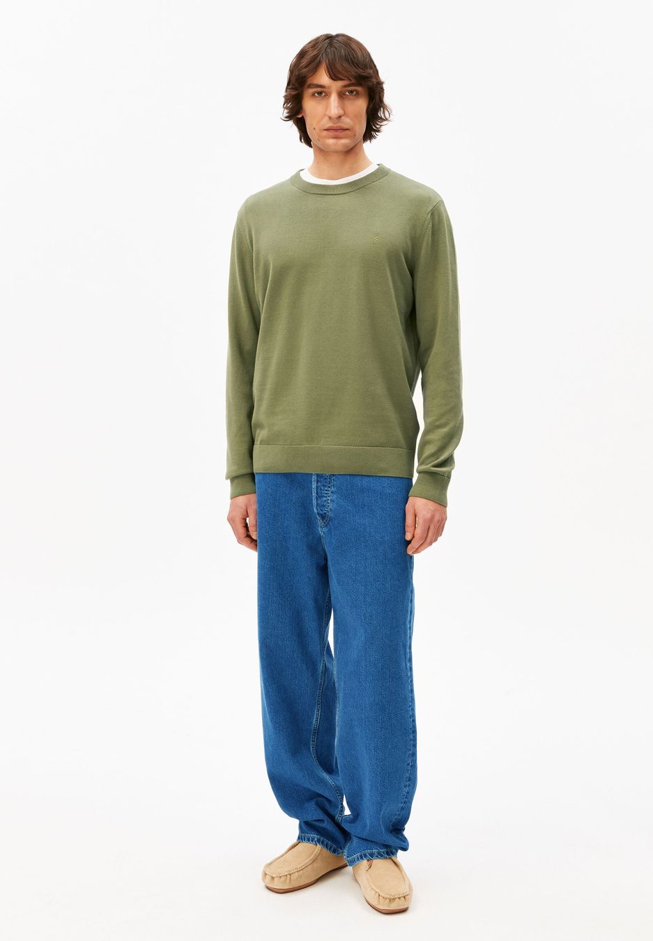 Strickpullover Loukaa Knit fatigue green von Armedangels Strickpullover Loukaa Knit fatigue green von Armedangels