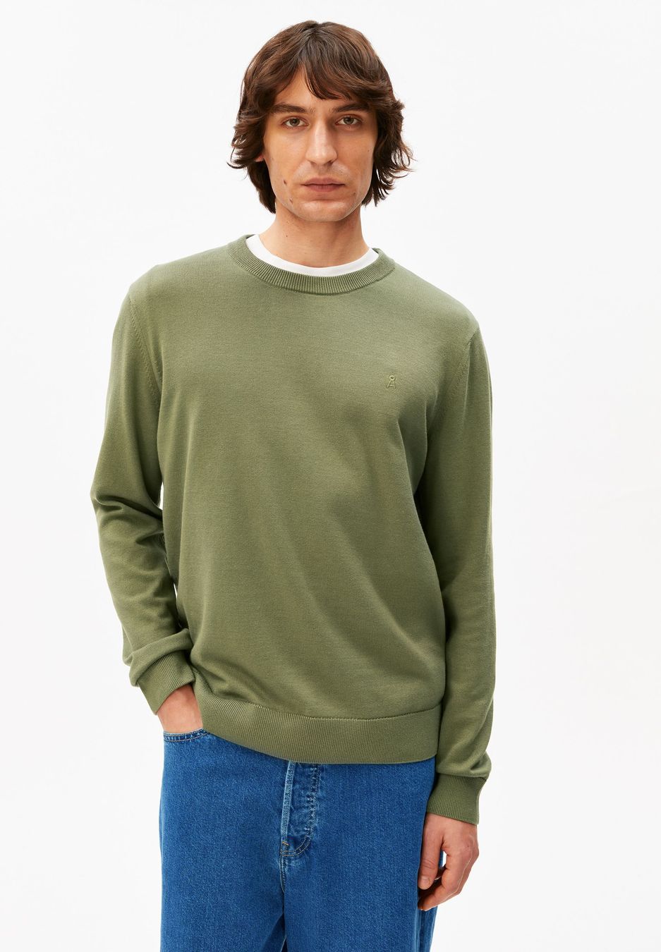 Strickpullover Loukaa Knit fatigue green von Armedangels Strickpullover Loukaa Knit fatigue green von Armedangels