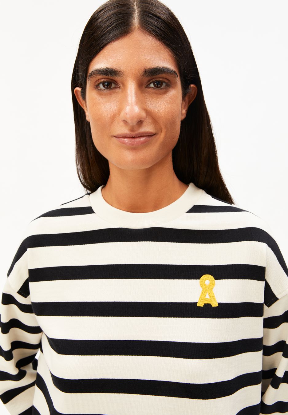 Sweatshirt Iconic Å Frankaa Bold undyed-black von Armedangels