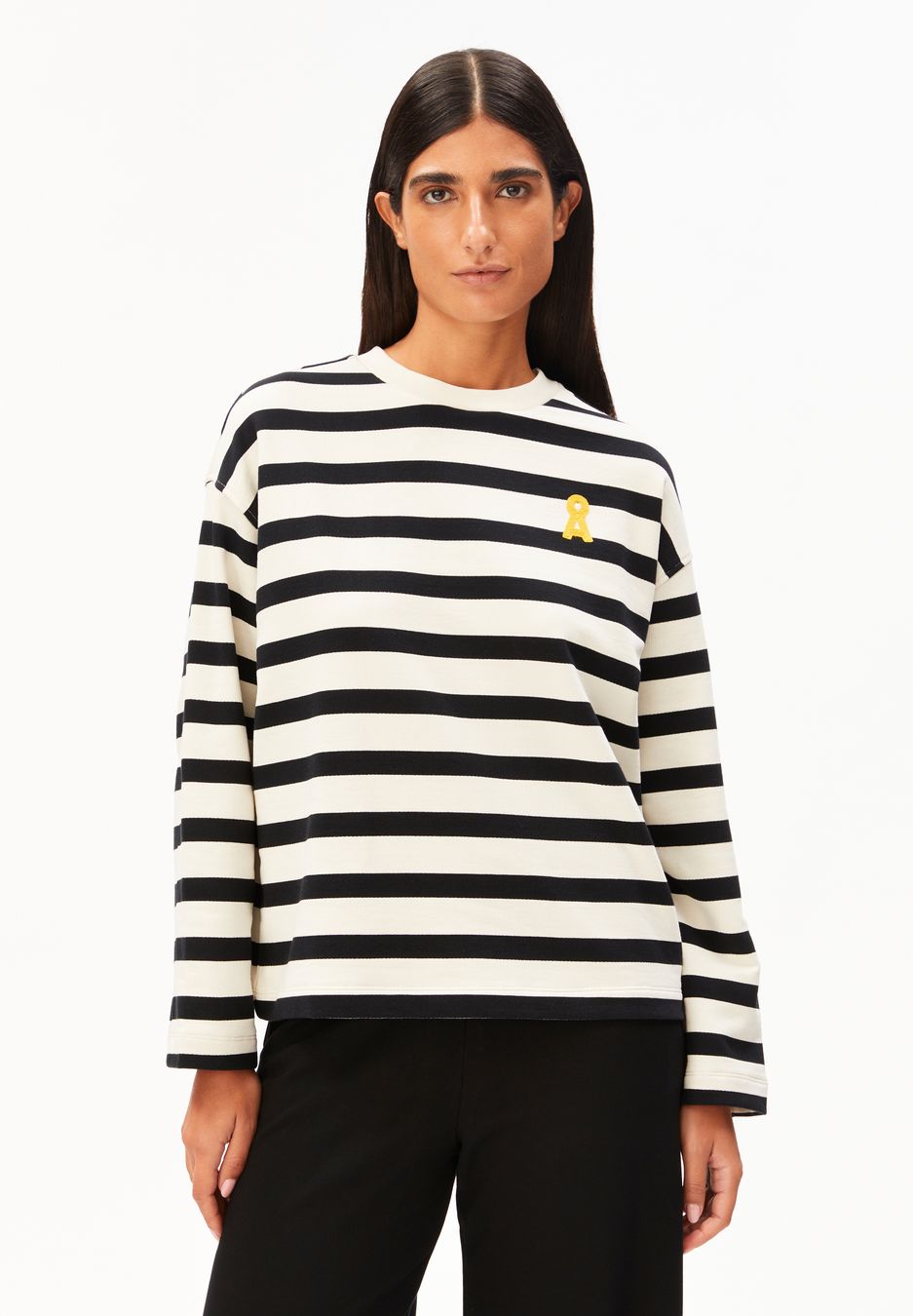 Sweatshirt Iconic Å Frankaa Bold undyed-black von Armedangels