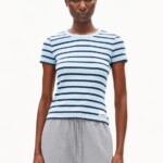 T-Shirt Kardaa Stripes blue glow-tinted navy von Armedangels