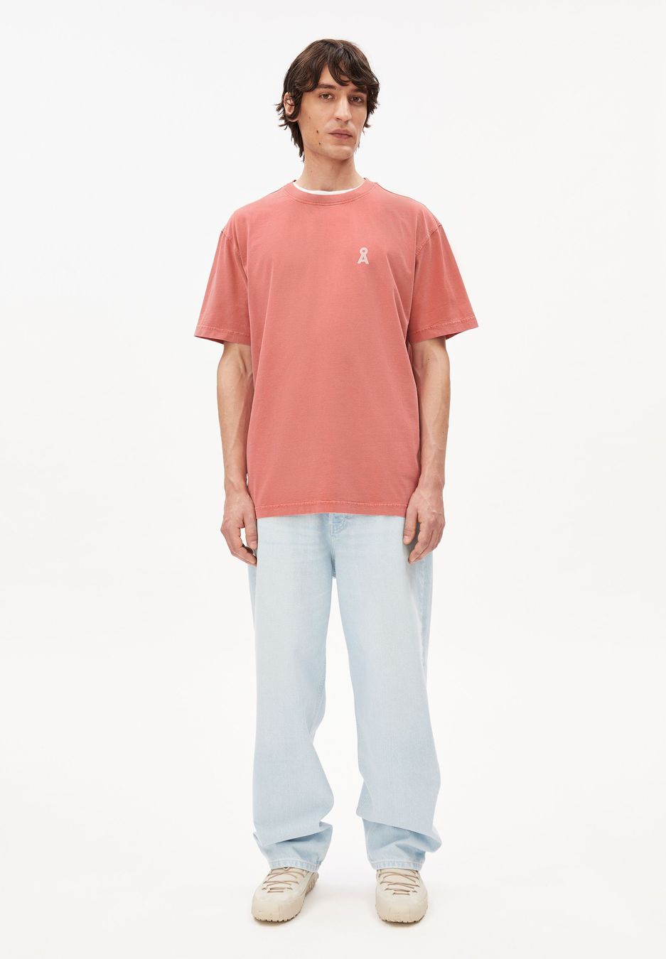 T-Shirt Maarkos Gmt Dye Bike tabasco red washed von Armedangels