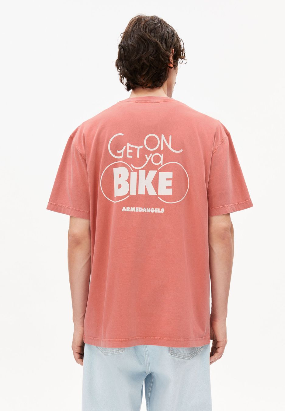 T-Shirt Maarkos Gmt Dye Bike tabasco red washed von Armedangels