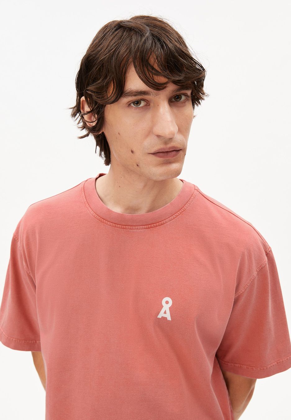 T-Shirt Maarkos Gmt Dye Bike tabasco red washed von Armedangels