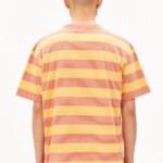 T-Shirt Maarkos Multi Stripes sunflower-tabasco red von Armedangels