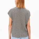T-Shirt Slub Jersey Stripe black-oatmilk von Armedangels