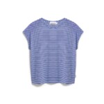 T-Shirt Slub Jersey Stripe oatmilk-dynamo blue von Armedangels