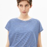 T-Shirt Slub Jersey Stripe oatmilk-dynamo blue von Armedangels