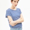 T-Shirt Slub Jersey Stripe oatmilk-dynamo blue von Armedangels