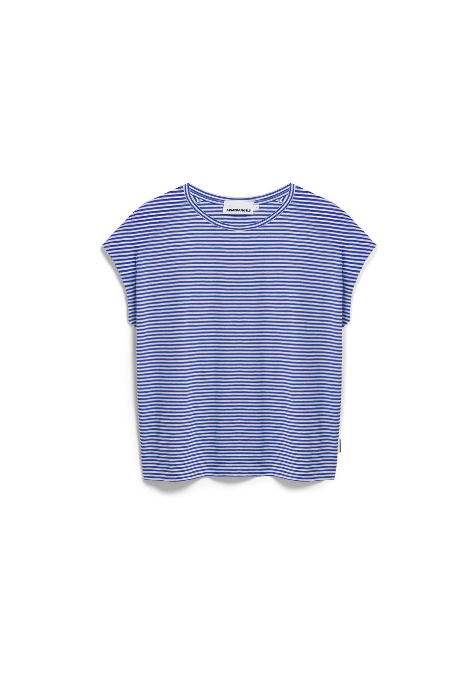 T-Shirt Slub Jersey Stripe oatmilk-dynamo blue von Armedangels