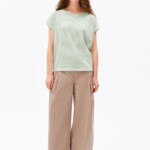 T-Shirt Slub Jersey Stripe oatmilk-foam von Armedangels