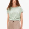 T-Shirt Slub Jersey Stripe oatmilk-foam von Armedangels