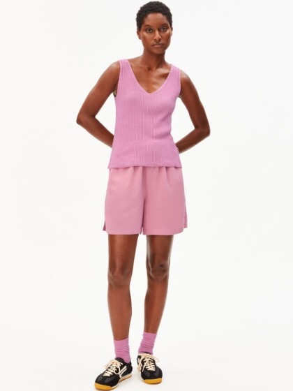 Top Linen Blend Knit washed berry von Armedangels