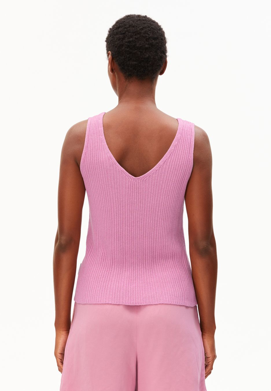 Top Linen Blend Knit washed berry von Armedangels