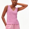 Top Linen Blend Knit washed berry von Armedangels