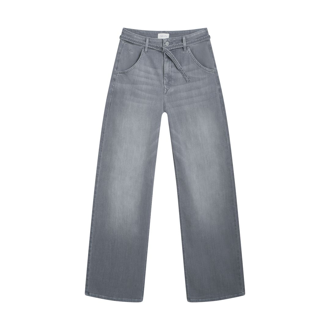 Jeans Blink Wide Barrel Soft Denim - Classic cool grey von DAWN