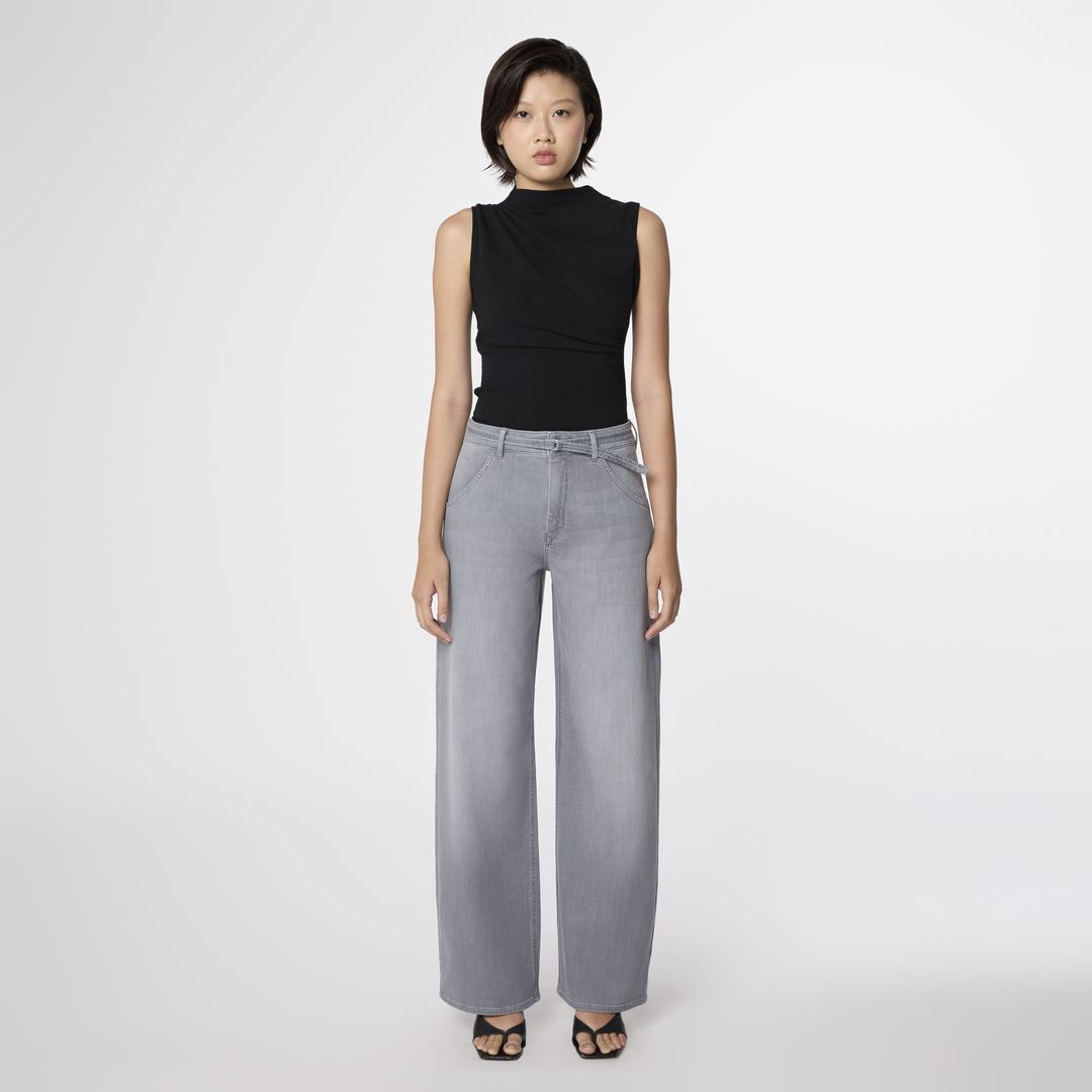 Jeans Blink Wide Barrel Soft Denim - Classic cool grey von DAWN