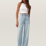 Jeans Blink Wide Barrel Soft Denim - Classic light blue von DAWN