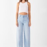 Jeans Blink Wide Barrel Soft Denim - Classic light blue von DAWN
