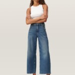 Jeans Blink Wide Barrel Soft Denim - Classic vintage blue von DAWN