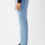 Jeans Rise Relaxed Tapered Minimal Stretch - Basic bright blue von DAWN