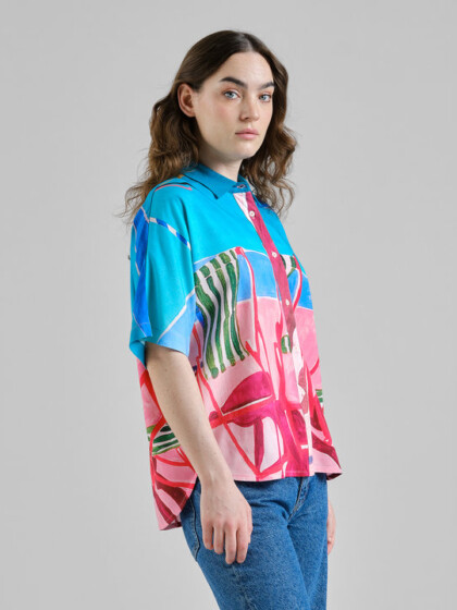 Bluse Alsvik Deck Chairs multi color von Dedicated. Bluse Alsvik Deck Chairs multi color von Dedicated.