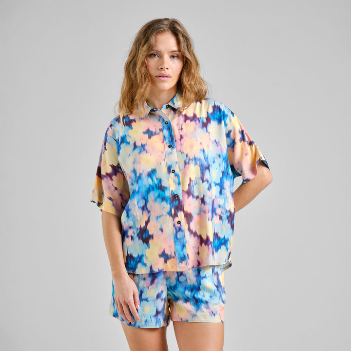 Bluse Alsvik Ikat Field multi color von Dedicated.