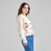 Cardigan Kanan Application Berries whitecap gray von Dedicated.