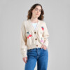 Cardigan Kanan Application Berries whitecap gray von Dedicated.