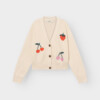 Cardigan Kanan Application Berries whitecap gray von Dedicated.