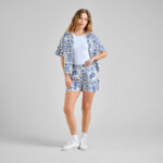 Shorts Aspudden Ocean Squares rainy day von Dedicated.