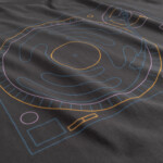 T-shirt Stockholm Turntable Lines forged iron von Dedicated.