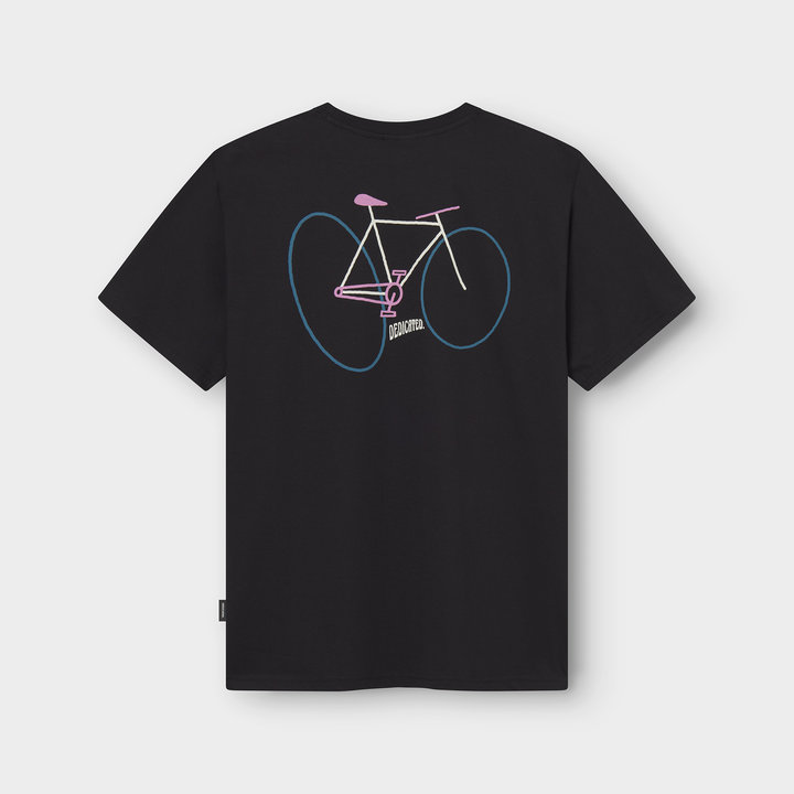 T-shirt Stockholm Wonky Bike black von Dedicated.